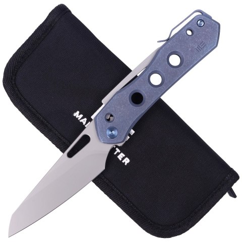 Nóż składany WE Knife Vision R Blue Titanium, Silver Bead Blasted CPM 20CV by Snecx Tan (WE21031-3) WE Knife