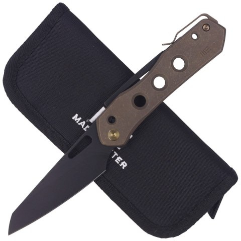 Nóż składany WE Knife Vision R Bronze Titanium, Black Stonewashed CPM 20CV by Snecx Tan (WE21031-4) WE Knife