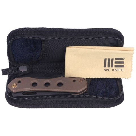 Nóż składany WE Knife Vision R Bronze Titanium, Black Stonewashed CPM 20CV by Snecx Tan (WE21031-4) WE Knife