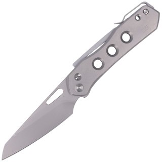 Nóż składany WE Knife Vision R Gray Titanium, Silver Bead Blasted CPM 20CV by Snecx Tan (WE21031-1) WE Knife