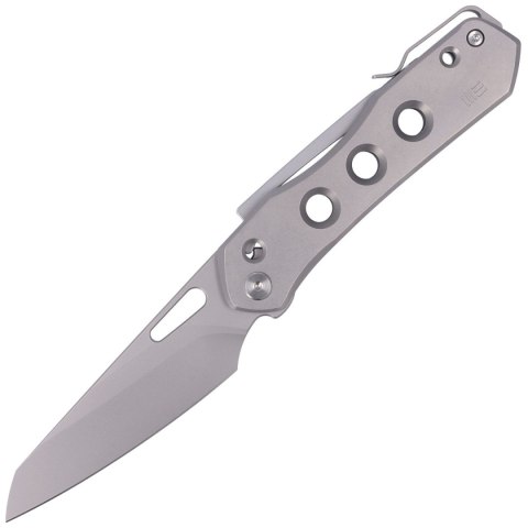 Nóż składany WE Knife Vision R Gray Titanium, Silver Bead Blasted CPM 20CV by Snecx Tan (WE21031-1) WE Knife