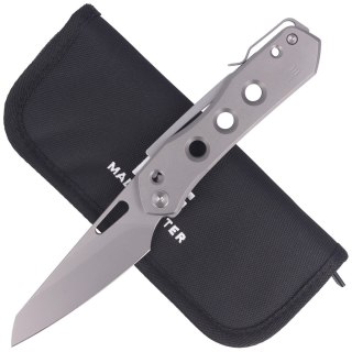 Nóż składany WE Knife Vision R Gray Titanium, Silver Bead Blasted CPM 20CV by Snecx Tan (WE21031-1) WE Knife
