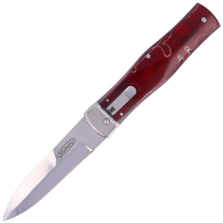 Nóż sprężynowy Mikov Predator Red Raffir, Mirror N690 (241-BRa-1/KP Red) Mikov s.r.o.