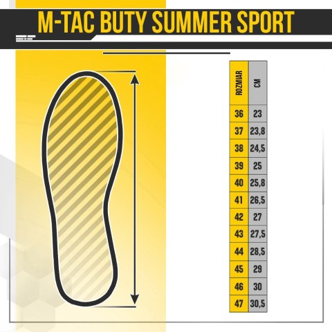 Buty M-Tac Summer Sport Trekking Black (804403-BK) M-TAC