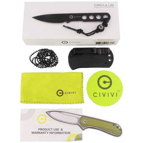 Nóż Civivi Circulus Naked Stainless Steel, Black Stonewashed 10Cr15CoMoV by Ostap Hel (C22012-1) Civivi by WE Knife