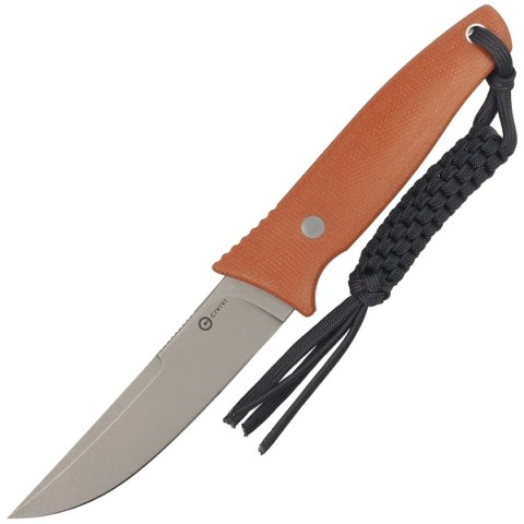 Nóż Civivi Tamashii Brown Canvas Micarta, Gray Stonewashed D2 by Bob Terzuola (C19046-5) Civivi by WE Knife