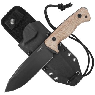 Nóż LionSteel Natural Canvas Micarta, Old Black CPM 3V by Molletta (T6B 3V CVN) LionSteel