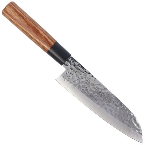 Nóż Tsubazo Santoku Pakka Wood, Tsuchime Daido 1K6 (340218) Tsubazo Japan