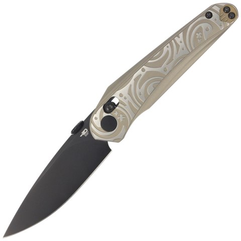 Nóż składany Bestech Mothus Light Bronze Titanium, Black PVD M390 by Kombou (BT2206C) Bestech Knives