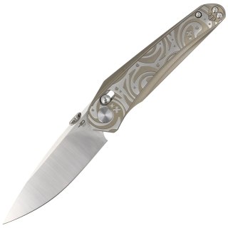 Nóż składany Bestech Mothus Light Bronze Titanium, Satin M390 by Kombou (BT2206B) Bestech Knives