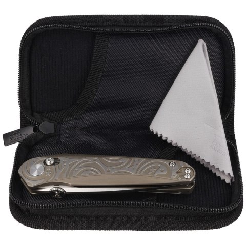 Nóż składany Bestech Mothus Light Bronze Titanium, Satin M390 by Kombou (BT2206B) Bestech Knives