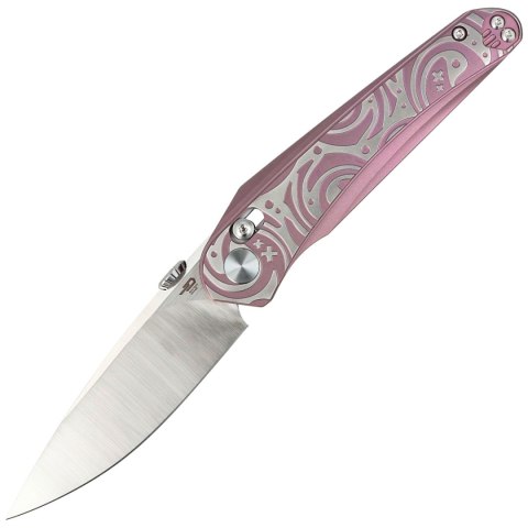 Nóż składany Bestech Mothus Purple Titanium, Satin M390 by Kombou (BT2206D) Bestech Knives