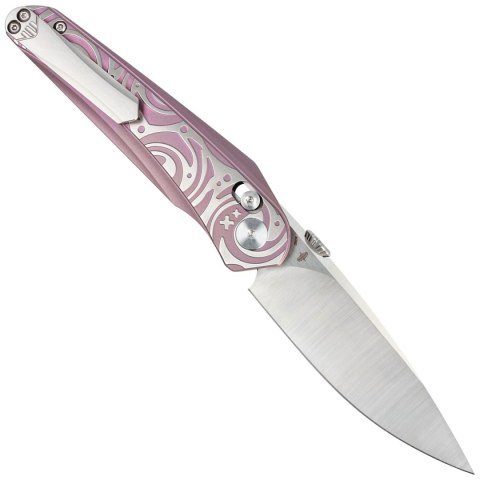 Nóż składany Bestech Mothus Purple Titanium, Satin M390 by Kombou (BT2206D) Bestech Knives
