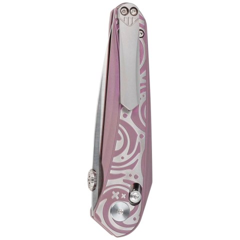 Nóż składany Bestech Mothus Purple Titanium, Satin M390 by Kombou (BT2206D) Bestech Knives
