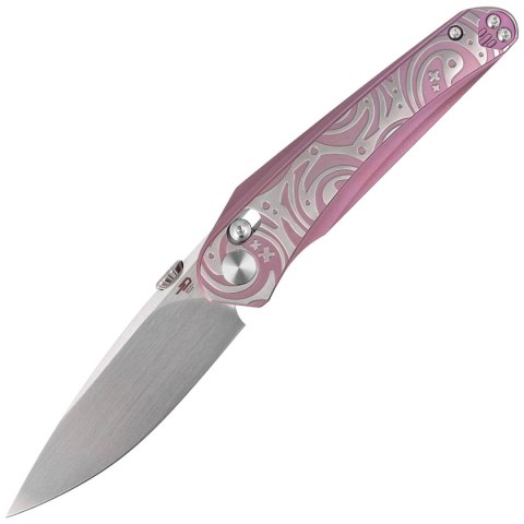 Nóż składany Bestech Mothus Purple Titanium, Satin by Hand M390 by Kombou (BT2206E) Bestech Knives