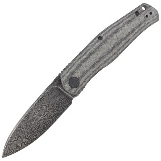 Nóż składany Civivi Sokoke Black Linen Micarta, Black Hand Rubbed Damascus by Ray Laconico (C22007-DS1) Civivi by WE Knife