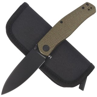 Nóż składany Civivi Sokoke Green Burlap Micarta, Black Stonewashed 14C28N by Ray Laconico (C22007-2) Civivi by WE Knife