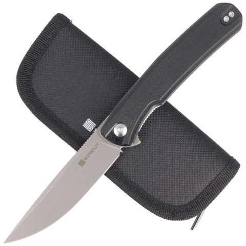 Nóż składany Sencut Scitus Black G10, Gray Stonewashed D2 by Ostap Hel (S21042-1) Sencut by We Knife