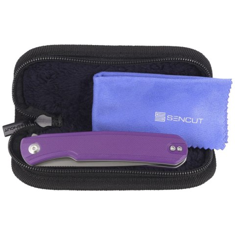 Nóż składany Sencut Scitus Purple G10, Gray Stonewashed D2 by Ostap Hel (S21042-2) Sencut by We Knife