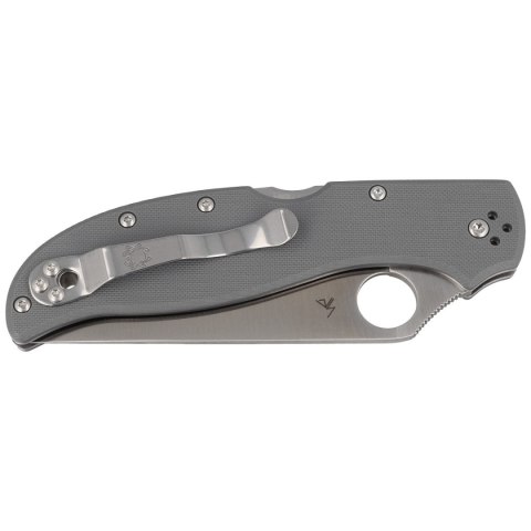 Nóż składany Spyderco Stretch 2 XL Gray G-10, CPM Cru-Wear Plain (C258GPGYCW) Spyderco Inc.