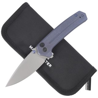 Nóż składany WE Knife Culex Blue Titanium, Silver Bead Blasted CPM 20CV (WE21026B-4) WE Knife