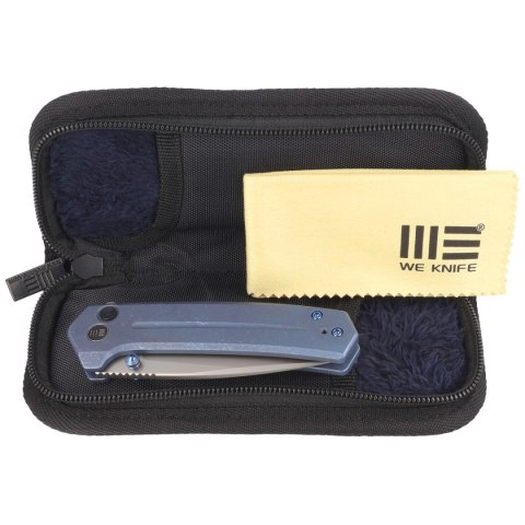 Nóż składany WE Knife Culex Blue Titanium, Silver Bead Blasted CPM 20CV (WE21026B-4) WE Knife