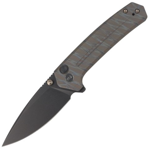 Nóż składany WE Knife Culex Tiger Stripe Pattern Flamed Titanium, Black Stonewashed CPM 20CV (WE21026B-7) WE Knife