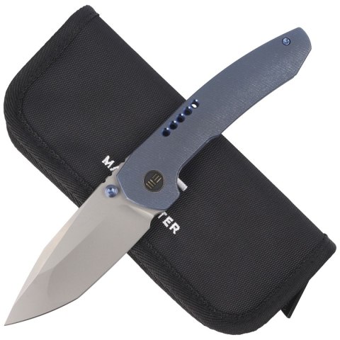 Nóż składany WE Knife Trogon Blue Titanium, Silver Bead Blasted CPM 20CV by Brian Brown (WE22002B-1) WE Knife
