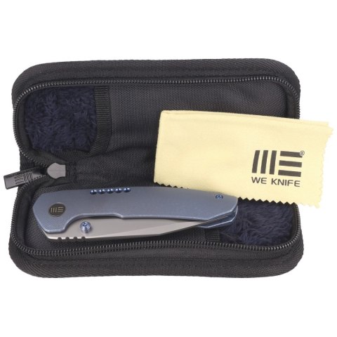 Nóż składany WE Knife Trogon Blue Titanium, Silver Bead Blasted CPM 20CV by Brian Brown (WE22002B-1) WE Knife