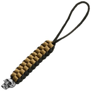 Przywieszka do noża M-Tac Cuboid Skull Black/Coyote paracord (TMLCS-BKCOY) M-TAC