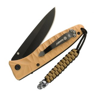 Przywieszka do noża M-Tac Cuboid Skull Black/Coyote paracord (TMLCS-BKCOY) M-TAC