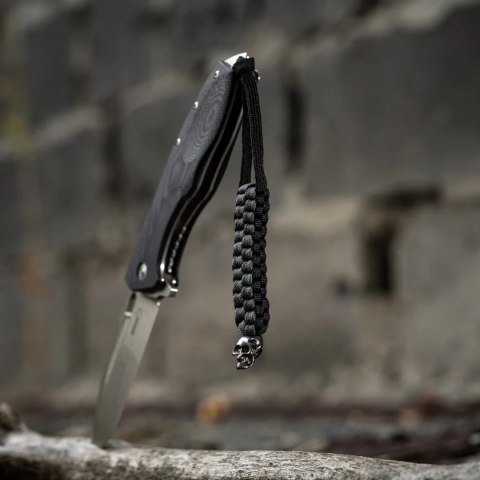 Przywieszka do noża M-Tac Cuboid Skull Black/Grey paracord (10285211) M-TAC