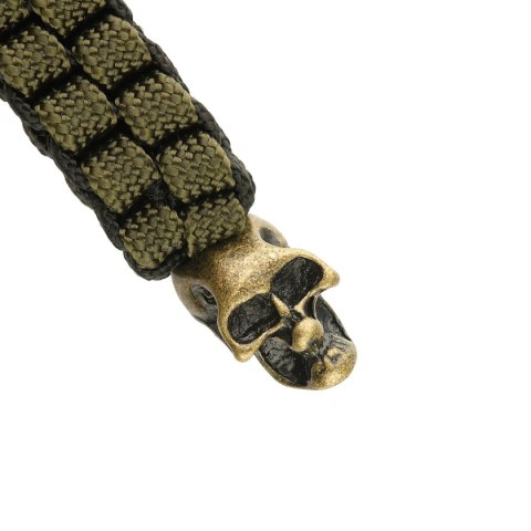 Przywieszka do noża M-Tac Cuboid Skull Black/Olive paracord (10285201) M-TAC