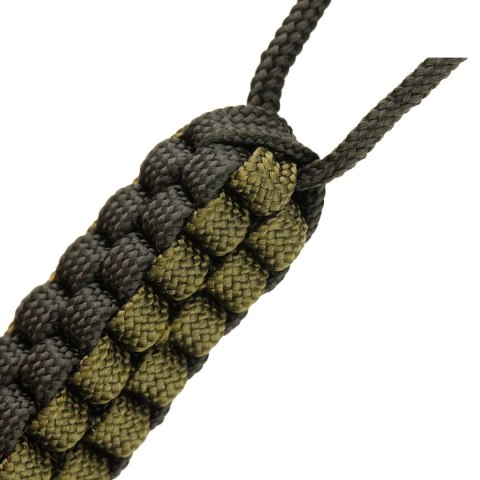 Przywieszka do noża M-Tac Cuboid Skull Black/Olive paracord (10285201) M-TAC