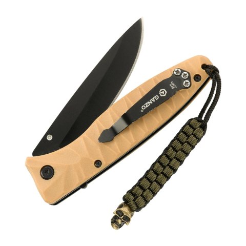 Przywieszka do noża M-Tac Cuboid Skull Black/Olive paracord (10285201) M-TAC