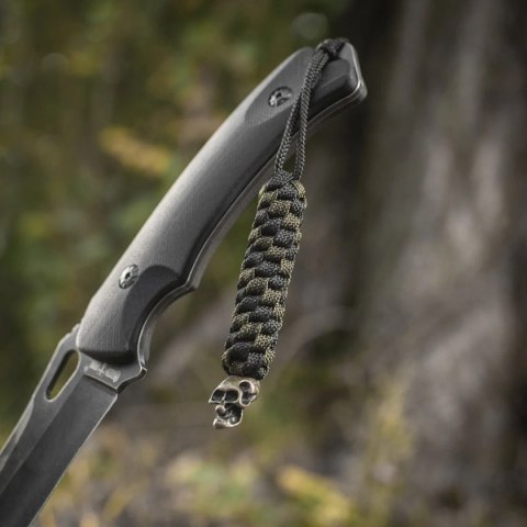 Przywieszka do noża M-Tac Helix Skull Black/Olive paracord (10283201) M-TAC