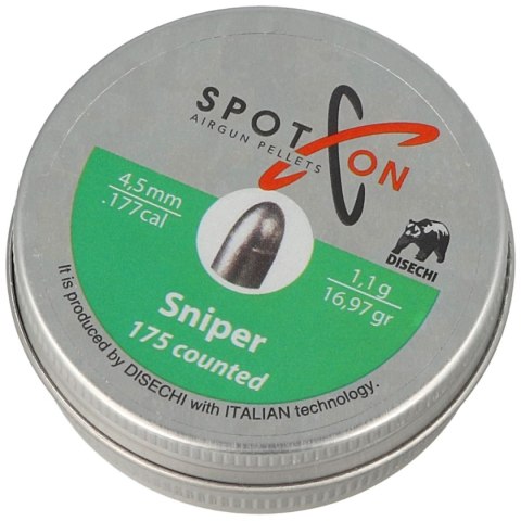 Śrut Spoton Sniper 4.5 mm, 175 szt. 1.10g/16.97gr Spoton by Disechi