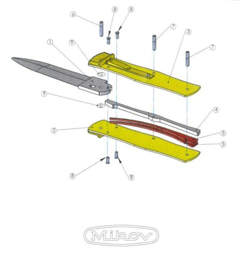 Zestaw montażowy Mikov Predator (241-N-1) Mikov s.r.o.