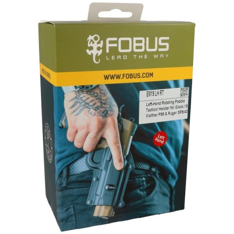 Kabura Fobus Glock 19, 19X, Walther P99, Ruger SR9, SR40, S&W SD9VE, lewa (EM19 LH RT) Fobus
