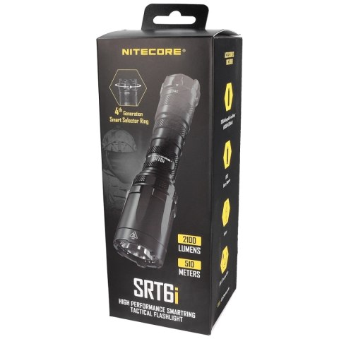 Latarka NiteCore SRT6i 2100 lm, Flashlight with SmartRing NiteCore