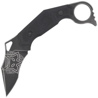 Nóż FOX Moa Karambit Black G10, Black Idroglider N690Co by Jared Wihongi (FX-651) FOX