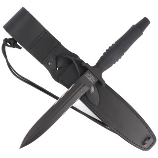Nóż FOX Veleno Black Aluminium, Black Top Shield N690Co (FX-596 AF) FOX