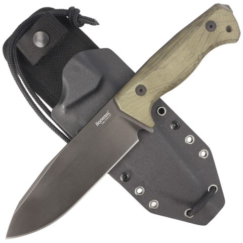 Nóż LionSteel Green Canvas Micarta, Old Black CPM 3V by Molletta (T6B 3V CVG) LionSteel