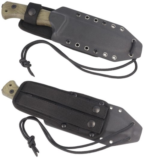 Nóż LionSteel Green Canvas Micarta, Old Black CPM 3V by Molletta (T6B 3V CVG) LionSteel
