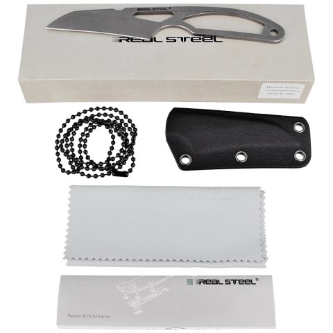 Nóż Real Steel Alieneck Utility, Stonewash 12C27 by Ostap Hel(3542) Real Steel
