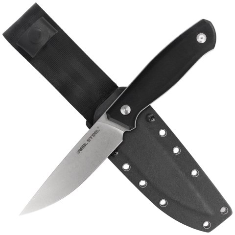 Nóż Real Steel Arbiter Black G10, Stonewash 9Cr18Mov by Ostap Hel (3811) Real Steel