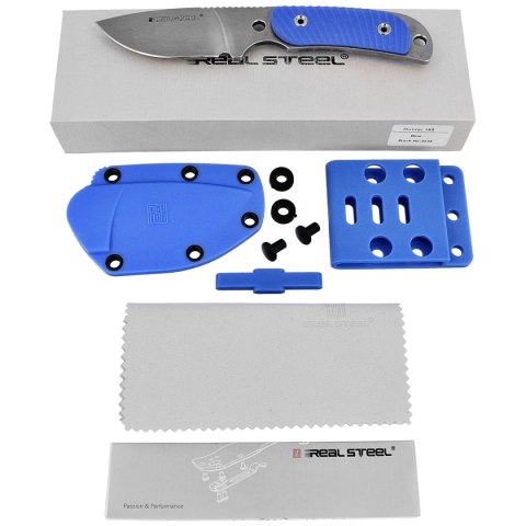 Nóż Real Steel Hunter 165 Blue G10, Stonewashed 12C27 (3534) Real Steel
