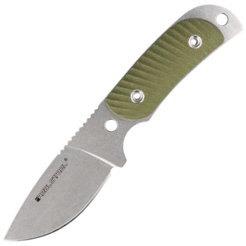 Nóż Real Steel Hunter 165 Green G10, Stonewashed 12C27 (3533) Real Steel