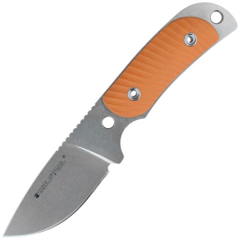 Nóż Real Steel Hunter 165 Orange G10, Stonewashed 12C27 (3532) Real Steel