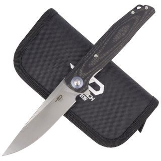 Nóż składany Bestech Ascot Carbon Fiber / Black G10, Satin D2 (BG19A) Bestech Knives